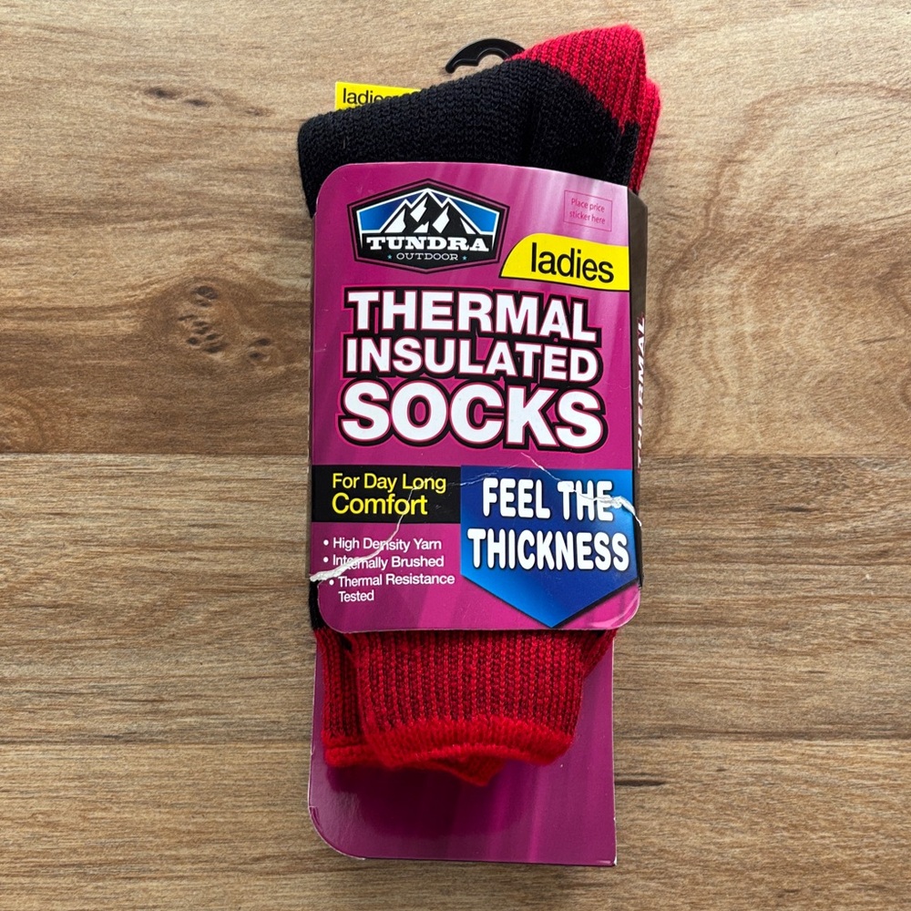 New Black and Red Thermal Insulated Socks